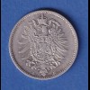 Deutsches Kaiserreich Silber-Kursmünze 1 Mark 1875 E
