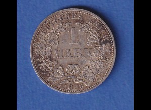 Deutsches Kaiserreich Silber-Kursmünze 1 Mark 1896 A