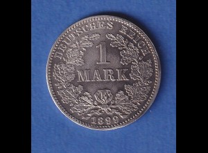 Deutsches Kaiserreich Silber-Kursmünze 1 Mark 1899 E