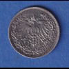 Deutsches Kaiserreich Silber-Kursmünze 1/2 Mark 1919 F vz