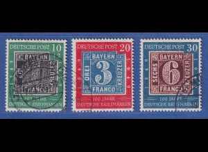 Bundesrepublik 1949 Bayern-Briefmarken Mi.-Nr. 113-115 gestempelt