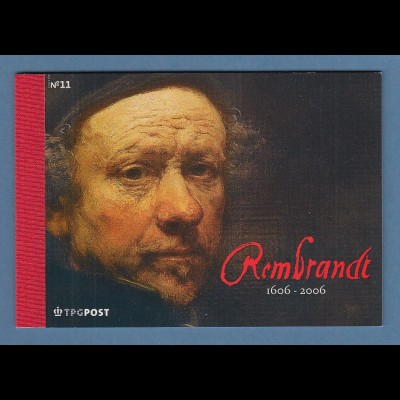 Niederlande 2006 Markenheftchen Rembrandt, darin auch deutsche Marke (ungültig)