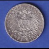 Bayern Silbermünze 2 Mark König Otto 1906 D ss-vz