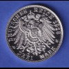 Silbermedaille 2001 - nachempfunden Bayern 3 Mark Goldene Hochzeit 1918 PP