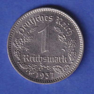 Deutsches Reich Kursmünze 1 Reichsmark 1937 A ss