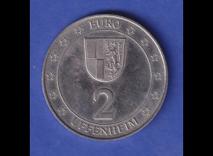 Medaille 2 Euro Uffenheim - 100 Jahre örtlicher Gewerbeverein 1997