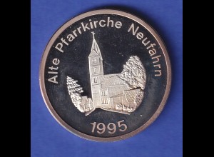 Silbermedaille Neufahrn 10 Jahre Neufahrner Schaufenster e.V. - Pfarrkirche 1996