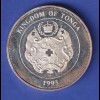 Tonga Silbermünze 1 Pa'anga Hermann Oberth 1993 PP