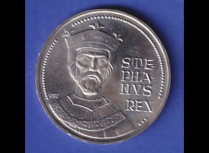 Ungarn Silbermünze 100 Forint König Stephan 1972