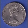 Großbritannien Kursmünze 25 Pence Königliche Silberhochzeit 1972