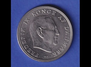 Dänemark Kursmünze 5 Kronen König Frederik IX. 1971 vz 
