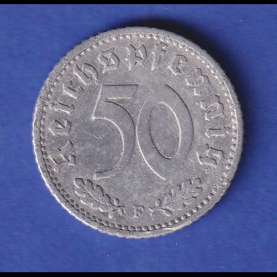 Deutsches Reich Kursmünze 50 Reichspfennig 1940 F
