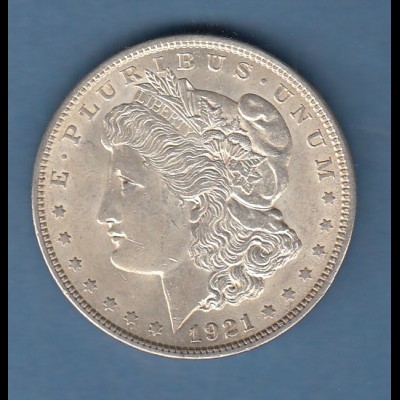 USA Silbermünze Silver Morgan Dollar 1921