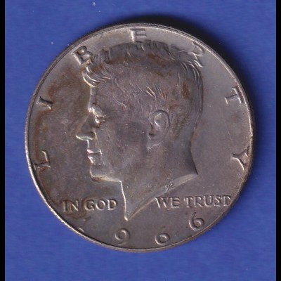 USA Silbermünze 1969 Half Dollar John F. Kennedy Ag400 mit Patina
