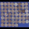 Posten 53 Stück 2-Reichsmark Silbermünzen Paul von Hindenburg 