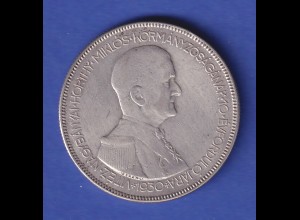 Ungarn Silbermünze 5 Pengö Miklós Horthy - 1930