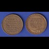 Lot von 2 Medaillen - Inflation Hungertaler November und Dezember 1923