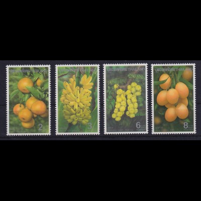 Thailand 1993 Einheimische Früchte Mi.-Nr. 1570-1573 postfrisch ** / MNH