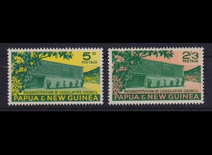 Papua Neu Guinea 1961 Gesetzgebender Rat Satz Mi.-Nr. 27-28 ** 