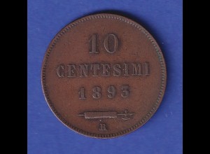 San Marino Umlaufmünze 10 Centesimi 1893