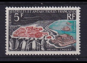 Französische Antarktis 1963 Crozet-Archipel Mi.-Nr. 28 postfrisch ** 