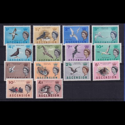 Ascension Island 1963 Freimarken Seevögel Mi.-Nr. 75-88 postfrisch **