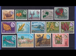 Rhodesien 1966 Pflanzen und Tiere Mi.-Nr. 24-37 postfrisch **