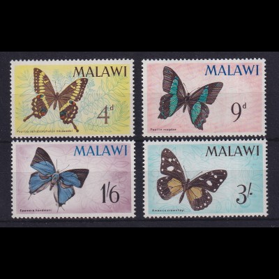 Malawi 1966 Schmetterlinge Mi.-Nr. 37-40 postfrisch **