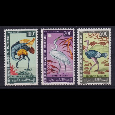 Mauretanien 1967 Flugpostmarken Vögel Mi.-Nr. 304-306 postfrisch **
