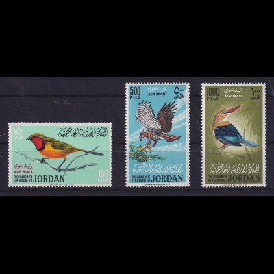 Jordanien 1964 Vögel Mi.-Nr. 490-492 A postfrisch **