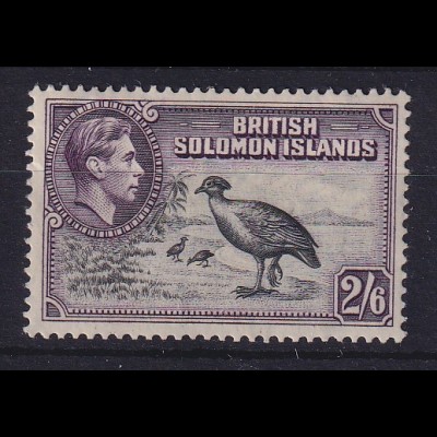 Solomon Island 1939 Großfuß-Huhn Mi.-Nr. 69 postfrisch **