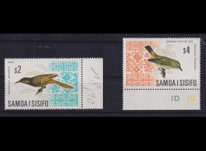 Samoa I Sisifo 1969 Einheimische Vögel Mi.-Nr. 199-200 postfrisch **