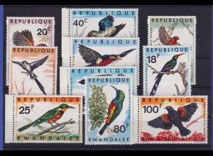 Ruanda 1967 Vögel Mi.-Nr. 249-258 postfrisch **