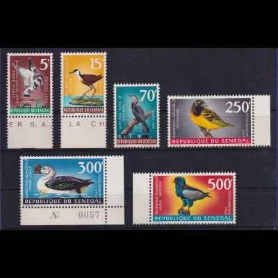 Senegal 1968 Vögel Mi.-Nr. 378-383 postfrisch **