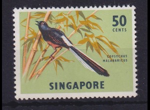 Singapur 1966 Schama-Drossel Mi.-Nr. 65 y postfrisch **