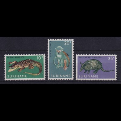 Surinam 1969 Wildtiere Mi.-Nr. 558-560 postfrisch **