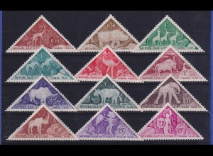 Tschad 1962 Portomarken Felszeichnungen Menschen und Tiere Mi.-Nr. 23-34 **