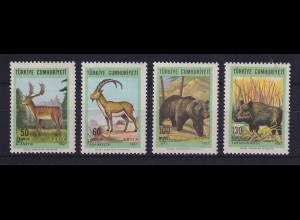 Türkei 1967 Einheimische Wildtiere Mi.-Nr. 2038-2041 postfrisch **