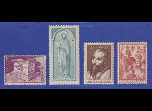 Griechenland 1951 Apostel Paulus Mi.-Nr. 578-581 postfrisch **