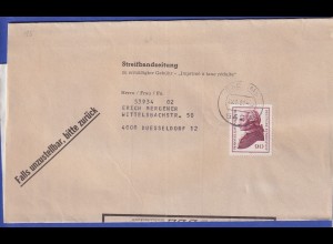 Bund Mi.-Nr. 806 als EF auf Zeitungsstreifband, gestempelt 1981