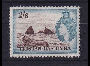 Tristan da Cunha 1954 See-Elefant Mi.-Nr 25 postfrisch **