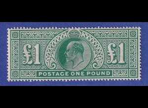 Großbritannien 1902 König Edward VII. 1 Pound Mi.-Nr. 118 A ungebraucht *