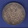 Sachsen Völkerschlacht-Denkmal. Silbermünze 3 Mark 1913 E