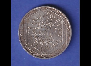 Frankreich Silbermünze 10 Euro Französische Regionen - Midi-Pyrénées 2012