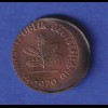 Bundesrepublik 1 Pfennig dezentriert Verprägung, 1970 D