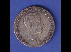 Preußen Silbermünze 1/6 Reichstaler Friedrich Wilhelm III. 1816 A