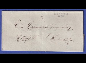 Preußen Vorphila-Brief mit Zweizeiler NEUMARK i/PR, 1830er Jahre