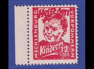 SBZ Mecklenburg-Vorpommern 1945 Kinderhilfe Mi.-Nr. 28 b ** gepr. THOM BPP