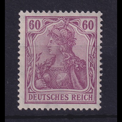 Dt. Reich Germania Kriegsdruck 60 Pf Mi.-Nr. 92 II b postfrisch **