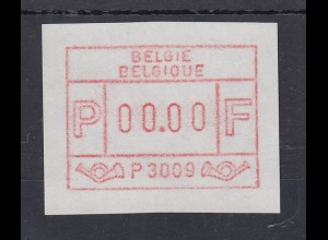 Belgien FRAMA-ATM P3009 Nulldruck 00,00 ** Selten !